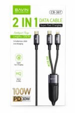 bavin 2in1 Super fast Charging Cable CB387 - Image 2