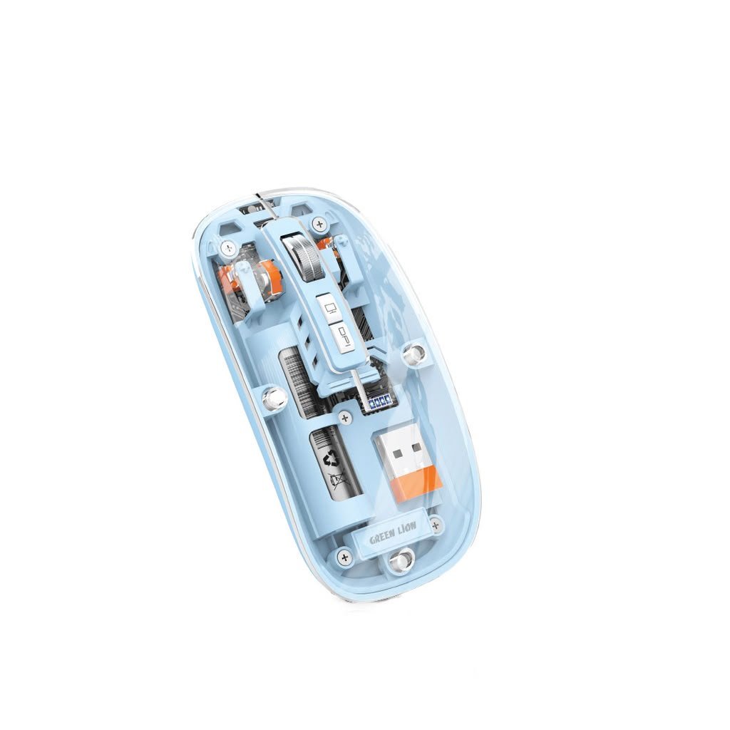1 Green Lion Transparent Mouse 2 - Image 1