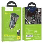 Hoco Car Charger Dual usb Port 20W Z47 With usb Micro - Image 3