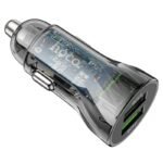 Hoco Car Charger Dual usb Port 20W Z47 With usb Micro - Image 4
