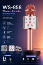 Wireless Karaoke microphone WS-858 - Image 5