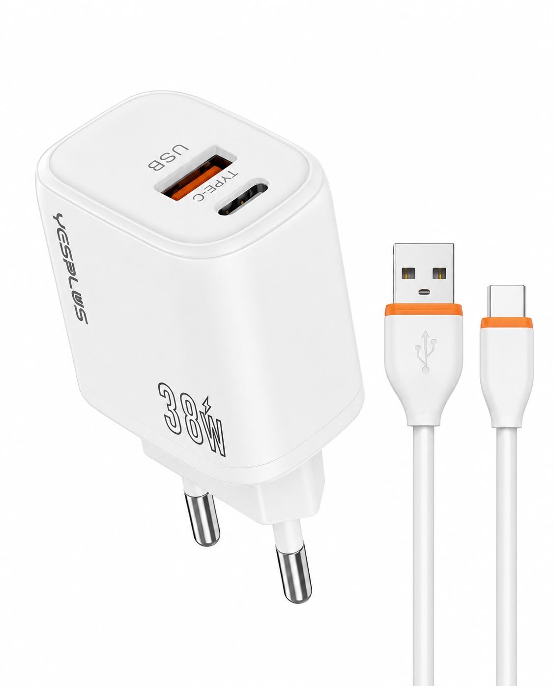 t1 YesPlus Charger with Type-c Cable YS-1139 - Image 1