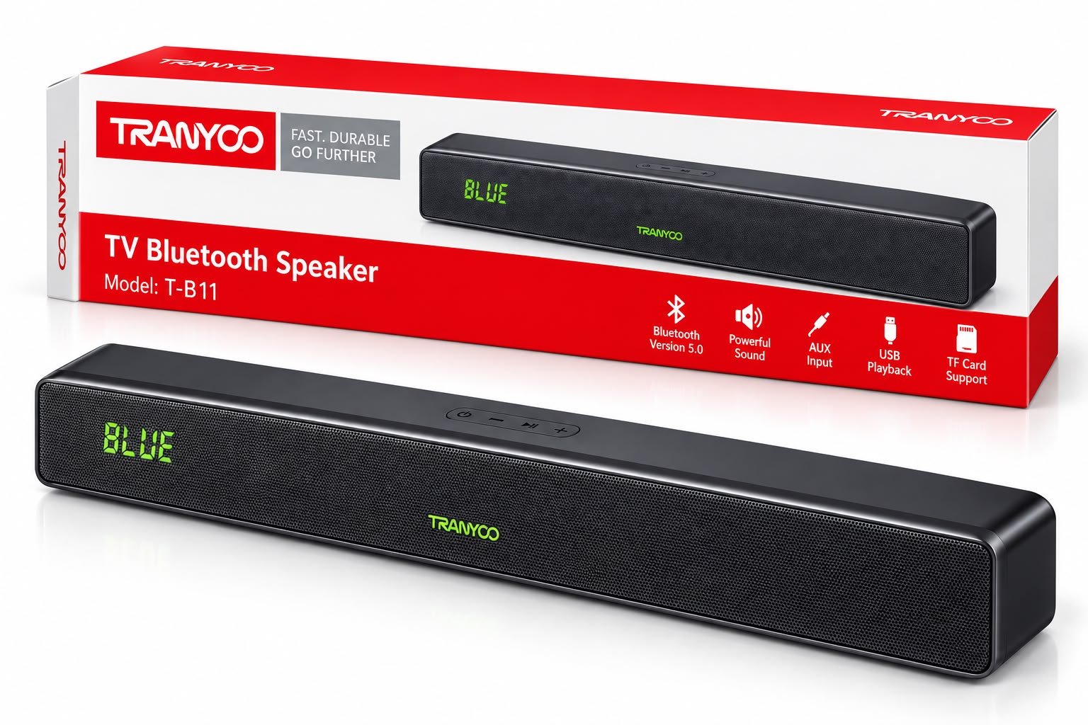 1 TRANYOO BLUETOOTH SPEAKER T-B11 - Image 1